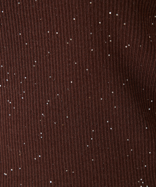 abahouse mavie（アバハウスマヴィ）の「【アンサンブル対応】スパンコールニットタンク/夏服（タンクトップ・レディース・ブラック/ブラウン/アイボリー/セージグリーン・フリー）」の12枚目の写真