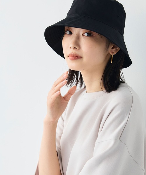 CROSS FUNCTION（クロスファンクション）の「《UV99％以上カット》エブ楽 遮光バケットハット【CF/クロスファンクション】（ハット・レディース・オフホワイト/ブラック/ベージュ・58cm）」の8枚目の写真