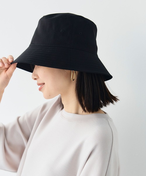 CROSS FUNCTION（クロスファンクション）の「《UV99％以上カット》エブ楽 遮光バケットハット【CF/クロスファンクション】（ハット・レディース・オフホワイト/ブラック/ベージュ・58cm）」の10枚目の写真