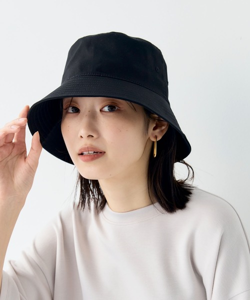 CROSS FUNCTION（クロスファンクション）の「《UV99％以上カット》エブ楽 遮光バケットハット【CF/クロスファンクション】（ハット・レディース・オフホワイト/ブラック/ベージュ・58cm）」の9枚目の写真