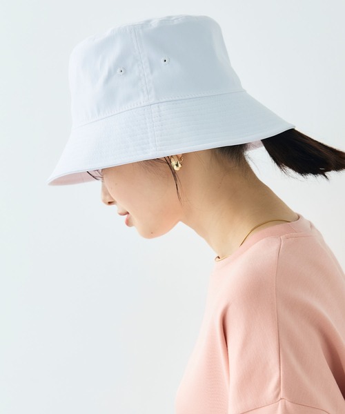 CROSS FUNCTION（クロスファンクション）の「《UV99％以上カット》エブ楽 遮光バケットハット【CF/クロスファンクション】（ハット・レディース・オフホワイト/ブラック/ベージュ・58cm）」の15枚目の写真