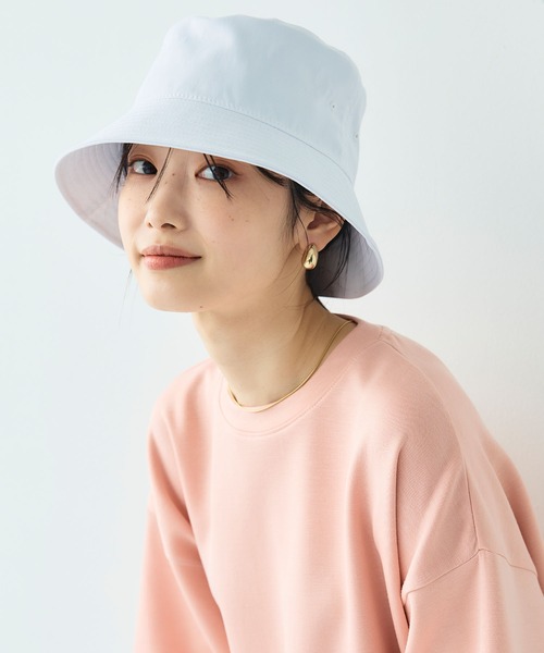 CROSS FUNCTION（クロスファンクション）の「《UV99％以上カット》エブ楽 遮光バケットハット【CF/クロスファンクション】（ハット・レディース・オフホワイト/ブラック/ベージュ・58cm）」の13枚目の写真