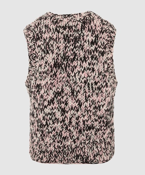 GANNI(ガニー)の「Graphic Wool Handknit Vest(ベスト・レディース・ピンク系その他・S/M)」の2枚目の写真