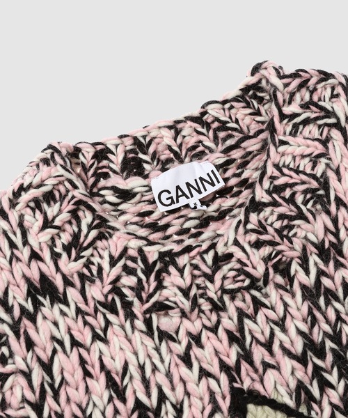 GANNI(ガニー)の「Graphic Wool Handknit Vest(ベスト・レディース・ピンク系その他・S/M)」の3枚目の写真