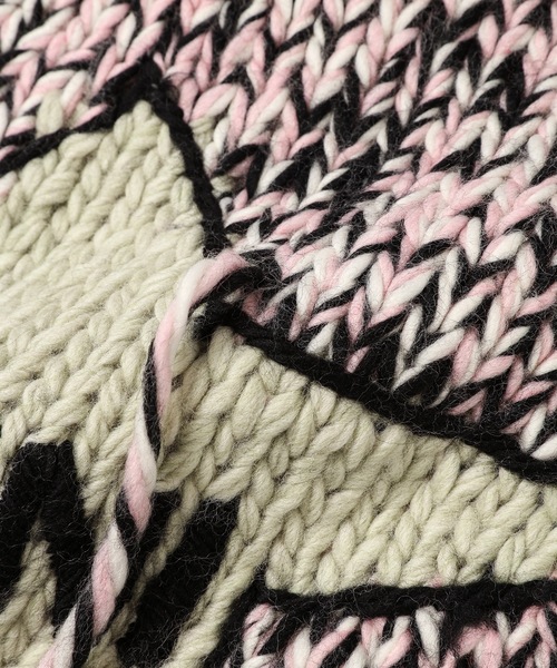 GANNI(ガニー)の「Graphic Wool Handknit Vest(ベスト・レディース・ピンク系その他・S/M)」の4枚目の写真