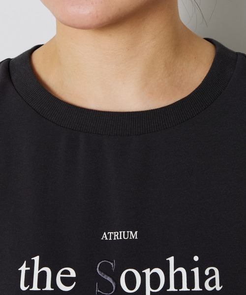 セール】刺繍ロゴジョーゼットプルオーバー（Tシャツ/カットソー