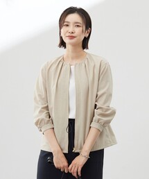 J.PRESS（ジェイプレス）の「【洗える・接触冷感・防シワ・吸水速乾】BREEZE COOL  ノーカラー ブルゾン（ブルゾン）」