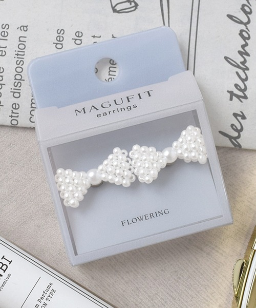 Flowering(フラワーリング)の「【MAGUFIT】ビジュー/パール/マグネットイヤリング(イヤリング・レディース・ホワイト系1/シルバー/ゴールド系1/ゴールド/シルバー系1/ホワイト・FREE)」の16枚目の写真