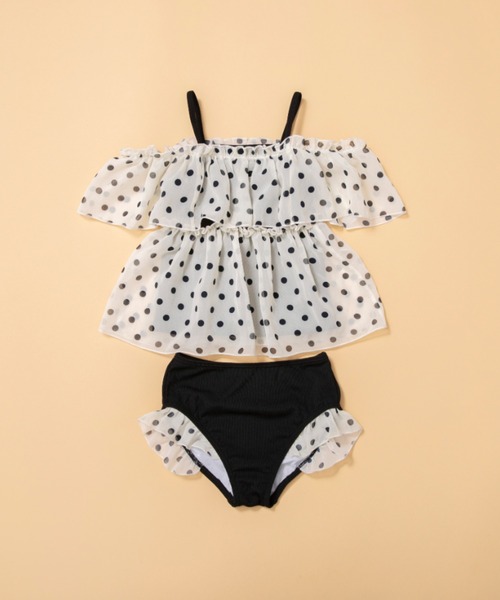 BRANSHES(ブランシェス)の「【水着/SWIM/セパレート】シャーベットシフォンタンキニ(水着・キッズ・ブラック/ピンク/ブルー・120cm/110cm/100cm/90cm/150cm/140cm/130cm/140/150)」の8枚目の写真
