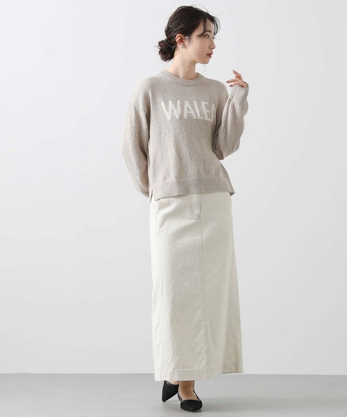 Gready Brilliant（グレディブリリアン）の「バックスリットＡラインタイト（スカート・レディース・ブルー系/オフホワイト・36/38）」の6枚目の写真