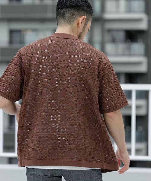 URBAN RESEARCH ROSSO MEN(アーバンリサーチロッソメン)の「『WEB限定』Laceリラックス半袖シャツ(シャツ/ブラウス・メンズ・ブラウン/ネイビー/ブラック・LARGE/MEDIUM)」の16枚目の写真