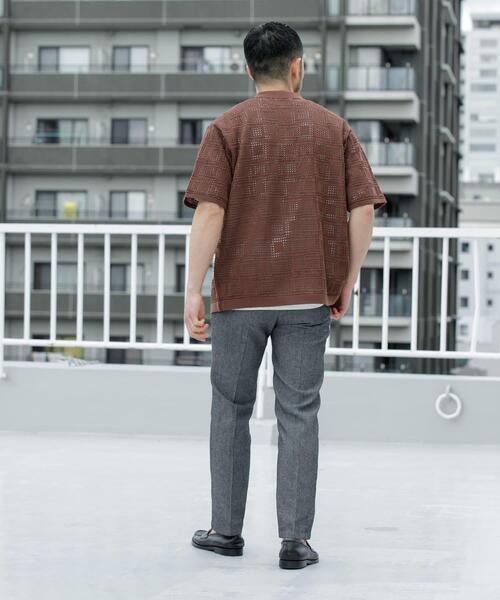 URBAN RESEARCH ROSSO MEN(アーバンリサーチロッソメン)の「『WEB限定』Laceリラックス半袖シャツ(シャツ/ブラウス・メンズ・ブラウン/ネイビー/ブラック・LARGE/MEDIUM)」の19枚目の写真