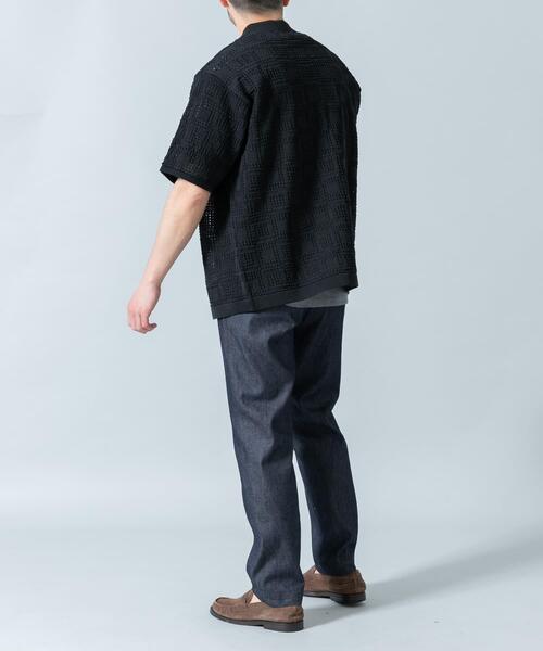 URBAN RESEARCH ROSSO MEN(アーバンリサーチロッソメン)の「『WEB限定』Laceリラックス半袖シャツ(シャツ/ブラウス・メンズ・ブラウン/ネイビー/ブラック・LARGE/MEDIUM)」の9枚目の写真