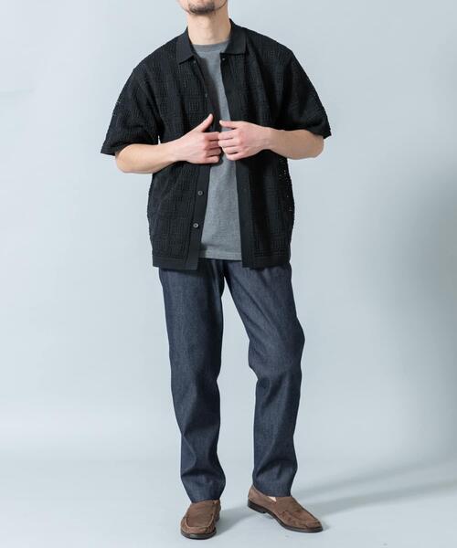 URBAN RESEARCH ROSSO MEN(アーバンリサーチロッソメン)の「『WEB限定』Laceリラックス半袖シャツ(シャツ/ブラウス・メンズ・ブラウン/ネイビー/ブラック・LARGE/MEDIUM)」の11枚目の写真