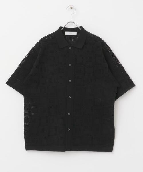 URBAN RESEARCH ROSSO MEN(アーバンリサーチロッソメン)の「『WEB限定』Laceリラックス半袖シャツ(シャツ/ブラウス・メンズ・ブラウン/ネイビー/ブラック・LARGE/MEDIUM)」の12枚目の写真