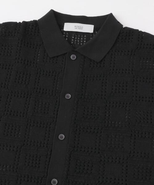 URBAN RESEARCH ROSSO MEN(アーバンリサーチロッソメン)の「『WEB限定』Laceリラックス半袖シャツ(シャツ/ブラウス・メンズ・ブラウン/ネイビー/ブラック・LARGE/MEDIUM)」の13枚目の写真