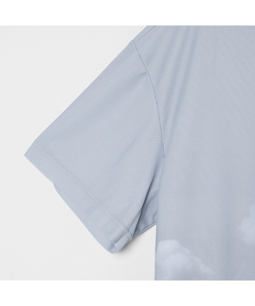 VIVA HEART（ビバハート）の「【VIVA HEART/GOLF】アイスタッチカノコ風景半袖ポロシャツ（Tシャツ/カットソー・メンズ・サックスブルー/ライトグレー・50）」の6枚目の写真