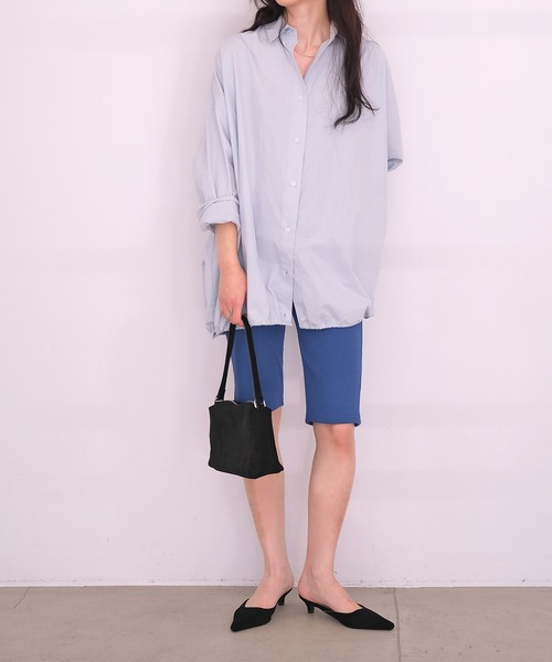 AKTE（アクテ）の「カットソーバイカーパンツ（その他パンツ・レディース・ブルー/ブラック・2/1）」の11枚目の写真