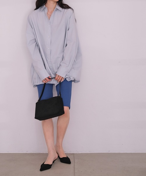 AKTE（アクテ）の「カットソーバイカーパンツ（その他パンツ・レディース・ブルー/ブラック・2/1）」の14枚目の写真