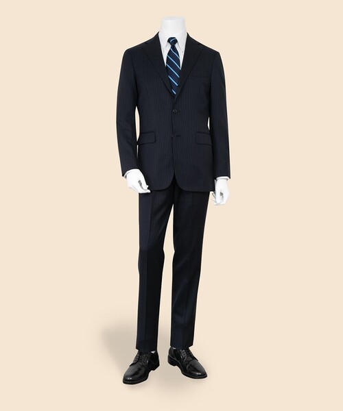 BROOKS BROTHERS(ブルックスブラザーズ)の「ミラクルクリンプウール シャドーストライプ 段返り3釦スーツ TOKYO model(セットアップ・メンズ・チャコール/ネイビー・40REG/42REG/44REG/37SHT/38SHT/40SHT/36SHT)」の17枚目の写真