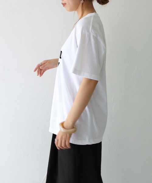 UNIT CHEST（ユニットチェスト）の「【UNIT CHESTコラボ】web限定 / It's weekend today Tシャツ WEB LIMITED IT'S WEEKEND TODAY T-SHIRT （Tシャツ/カットソー・レディース・ホワイト/ブラック・S/M/L）」の10枚目の写真