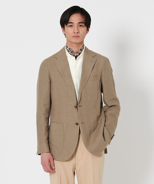 UNITED ARROWS（ユナイテッドアローズ）の「ウール ハイゲージ ニットポロシャツ（ポロシャツ・メンズ・ライトピンク/オフホワイト/モカ/ネイビー・XL/L/M/S）」の9枚目の写真