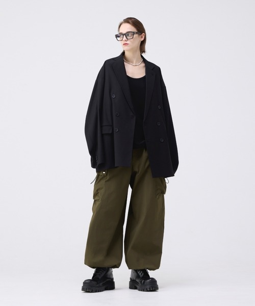 soerte(ソエルテ)の「TRICOT PIQUE SLEEVELESS PLEATS TANKTOPS / トリコットピケプリーツタンクトップ(タンクトップ・メンズ・ブラック/グレイッシュベージュ・2/3)」の17枚目の写真