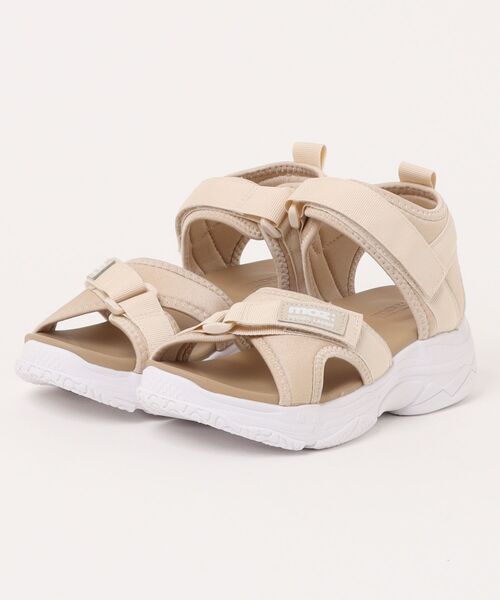 moz（モズ）の「《moz:SWEDEN LAGOM》MZ-3007（サンダル・レディース・ブラック/ベージュ・LL/S/M/L）」の2枚目の写真
