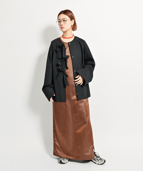 CITYSHOP FRONT RIBBON ブラウス CITYSHOP（シティーショップ）の「FRONT RIBBON ブラウス