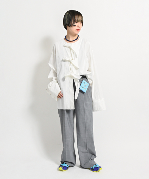 CITYSHOP（シティーショップ）の「FRONT RIBBON ブラウス