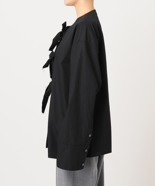 CITYSHOP FRONT RIBBON ブラウス CITYSHOP（シティショップ） ブラウス シャツ FRONT RIBBON ブラウス