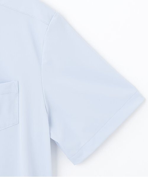 pom ponette junior（ポンポネットジュニア）の「*【UVカット】角衿カットシャツ（シャツ/ブラウス・キッズ・サックスブルー/ホワイト・LL(165cm)/L:160cm/M:150cm/S:140cm）」の9枚目の写真