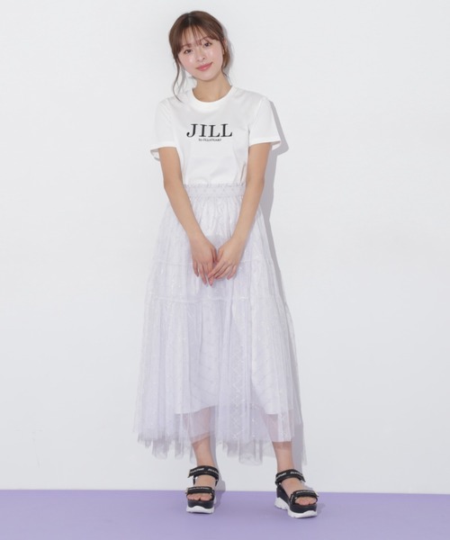JILL by JILL STUART（ジルバイジルスチュアート）の「◇ラメチュールティアードスカート（スカート・レディース・ライトグリーン/ホワイト/グレー・FREE）」の14枚目の写真
