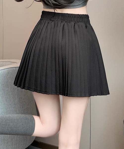 HOOK(フック)の「【HOOK】for girls ウエストリボンプリーツスカート(スカート・レディース・ピンク/ベージュ/グレー/ブラック・SMALL/MEDIUM/LARGE)」の16枚目の写真