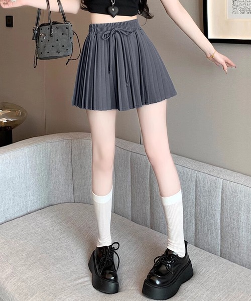 HOOK(フック)の「【HOOK】for girls ウエストリボンプリーツスカート(スカート・レディース・ピンク/ベージュ/グレー/ブラック・SMALL/MEDIUM/LARGE)」の20枚目の写真