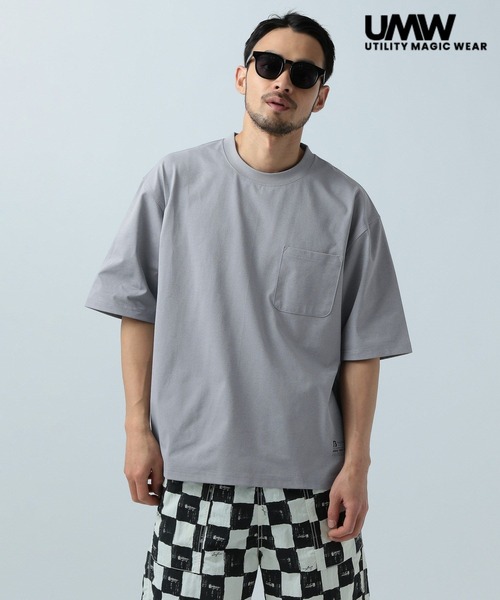 BAYFLOW（ベイフロー）の「【吸水速乾】UMWテック半袖Tシャツ（Tシャツ/カットソー・メンズ・ブラック/オフホワイト/グレー・MEDIUM/LARGE）」の3枚目の写真