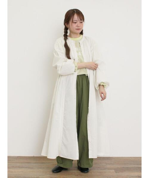 Samansa Mos2（サマンサ モスモス）の「裾タックパンツ（その他パンツ・レディース・カーキ/ネイビー/ベージュ・F）」の17枚目の写真