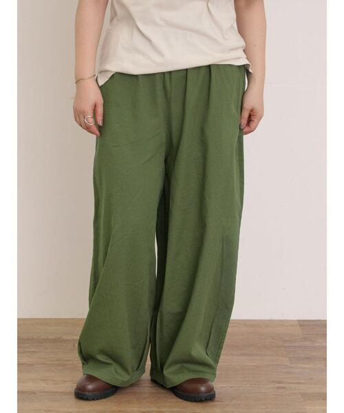 Samansa Mos2（サマンサ モスモス）の「裾タックパンツ（その他パンツ・レディース・カーキ/ネイビー/ベージュ・F）」の18枚目の写真