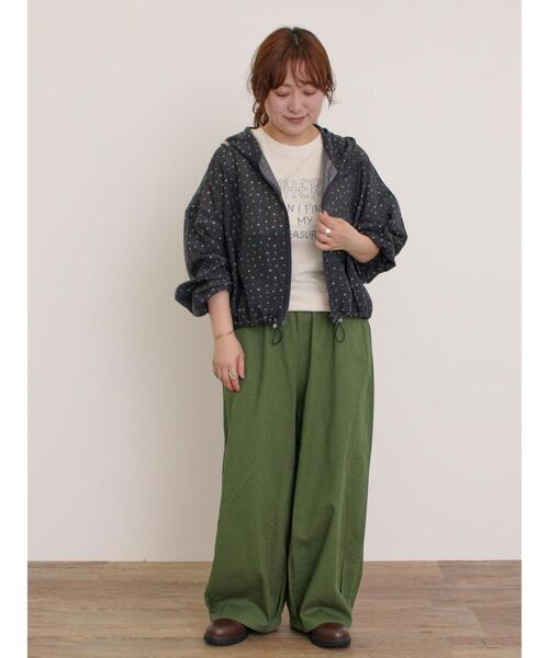 Samansa Mos2（サマンサ モスモス）の「裾タックパンツ（その他パンツ・レディース・カーキ/ネイビー/ベージュ・F）」の20枚目の写真