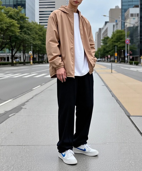 セール】【LIFEMAX】リサイクルタフタ フーデッドジャケット パーカー