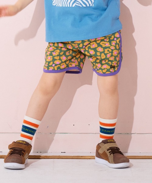 MARKEY'S（マーキーズ）の「【吸水速乾】サーマルメッシュ総柄ショートパンツ（その他パンツ・キッズ・ブルー/チャコール/レッド/グリーン・80/90/95/100/110/120/130/140/150）」の2枚目の写真