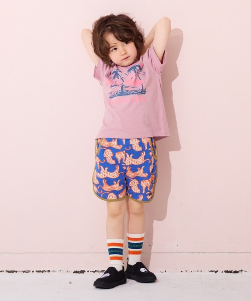 MARKEY'S（マーキーズ）の「【吸水速乾】サーマルメッシュ総柄ショートパンツ（その他パンツ・キッズ・ブルー/チャコール/レッド/グリーン・80/90/95/100/110/120/130/140/150）」の12枚目の写真