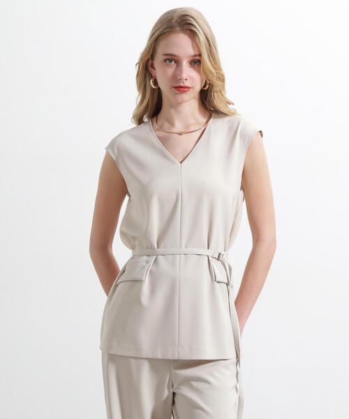 PINKY&DIANNE（ピンキーアンドダイアン）の「◆２WAYストレッチバックシアーブラウス（シャツ/ブラウス・レディース・ベージュ/ブラック・38）」の11枚目の写真