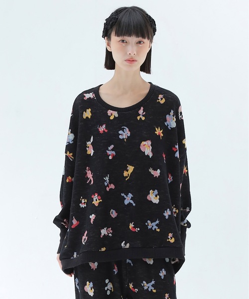 bedsidedrama（ベットサイドドラマ）の「Origin Jacquard Pullover（ニット/セーター・レディース・ブラック/ブラック系/ホワイト・1/2）」の4枚目の写真