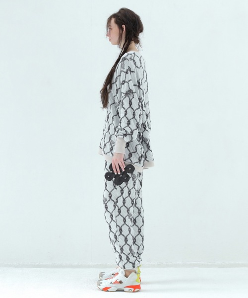 bedsidedrama（ベットサイドドラマ）の「Origin Jacquard Pullover（ニット/セーター・レディース・ブラック/ブラック系/ホワイト・1/2）」の10枚目の写真