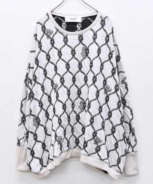 bedsidedrama（ベットサイドドラマ）の「Origin Jacquard Pullover（ニット/セーター・レディース・ブラック/ブラック系/ホワイト・1/2）」の12枚目の写真