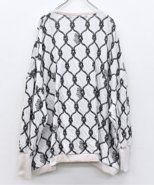 bedsidedrama（ベットサイドドラマ）の「Origin Jacquard Pullover（ニット/セーター・レディース・ブラック/ブラック系/ホワイト・1/2）」の13枚目の写真