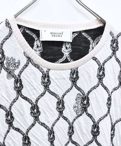 bedsidedrama（ベットサイドドラマ）の「Origin Jacquard Pullover（ニット/セーター・レディース・ブラック/ブラック系/ホワイト・1/2）」の15枚目の写真