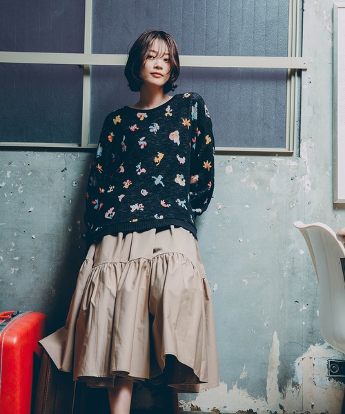 bedsidedrama（ベットサイドドラマ）の「Origin Jacquard Pullover（ニット/セーター・レディース・ブラック/ブラック系/ホワイト・1/2）」の22枚目の写真