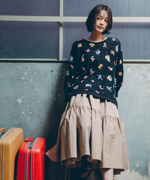 bedsidedrama（ベットサイドドラマ）の「Origin Jacquard Pullover（ニット/セーター・レディース・ブラック/ブラック系/ホワイト・1/2）」の20枚目の写真